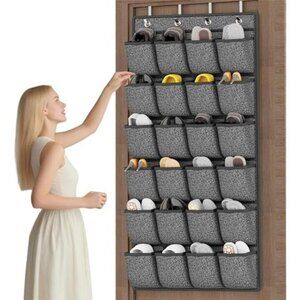 Over Door Shoe Organizer 24 Pocket Hanging Closet Rack Storage for Men Women Kid